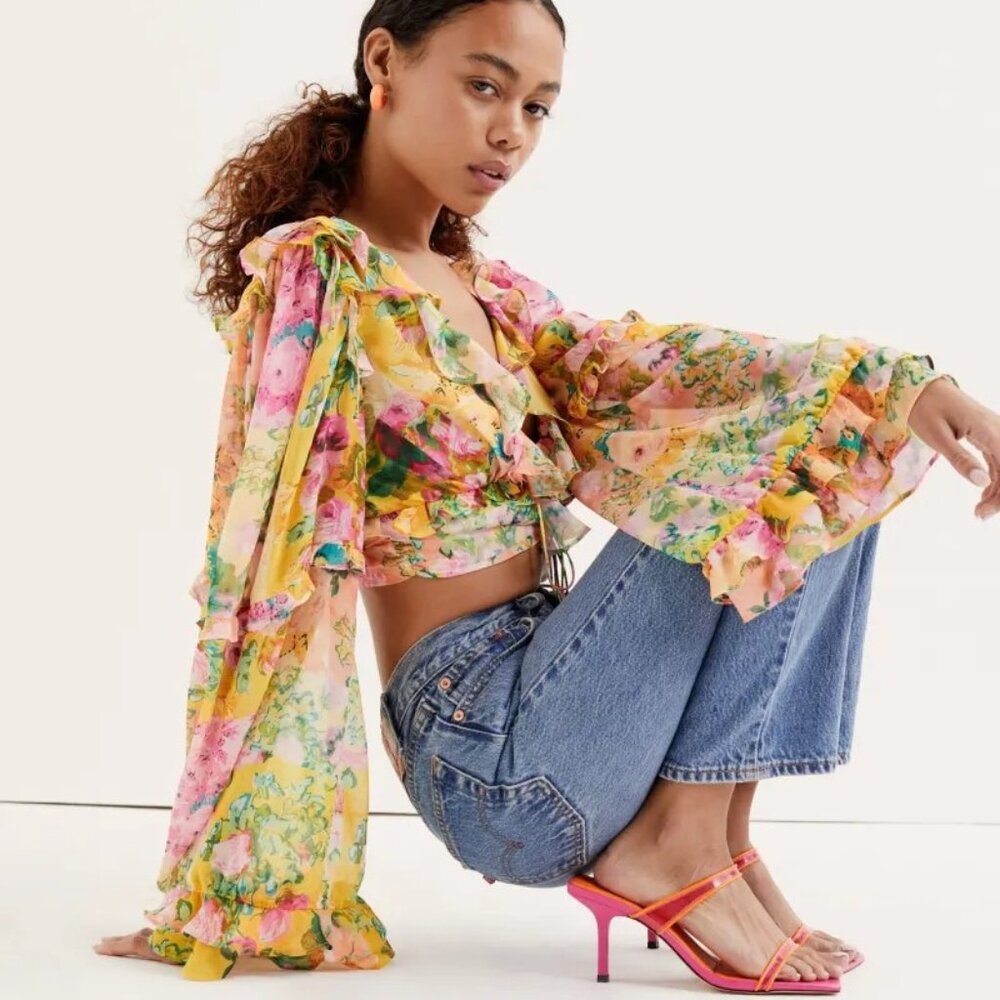 For Love And Lemons Nina Top Size XXS NWT - Picture 3 of 8